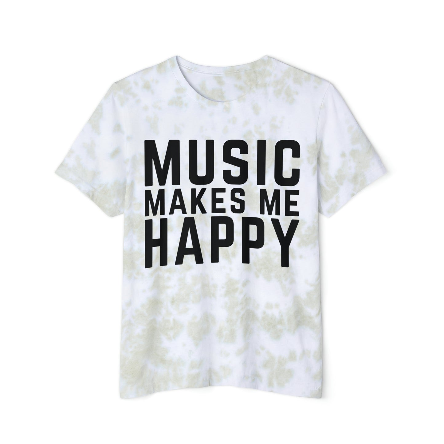 Music Makes Me Happy - Block Logo Tie-Dyed T-Shirt