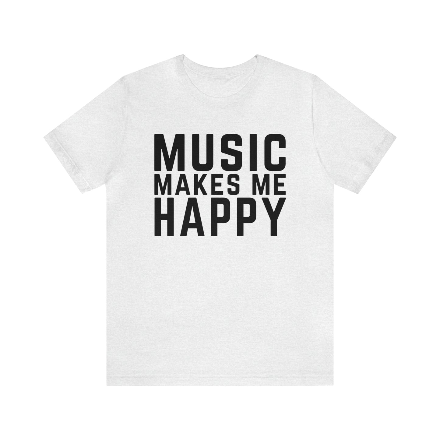 Music Makes Me Happy - Block Logo T-Shirt