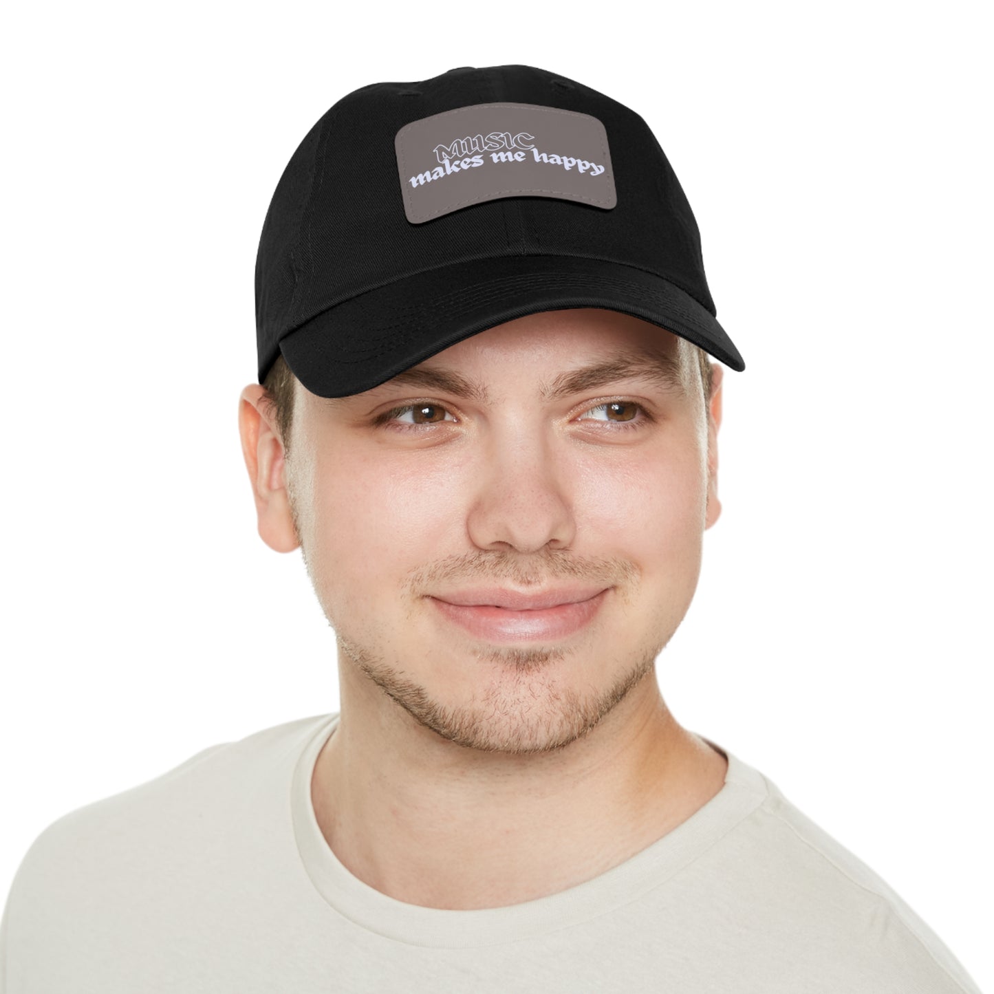 Hardcore Logo Dad Hat with Leather Patch