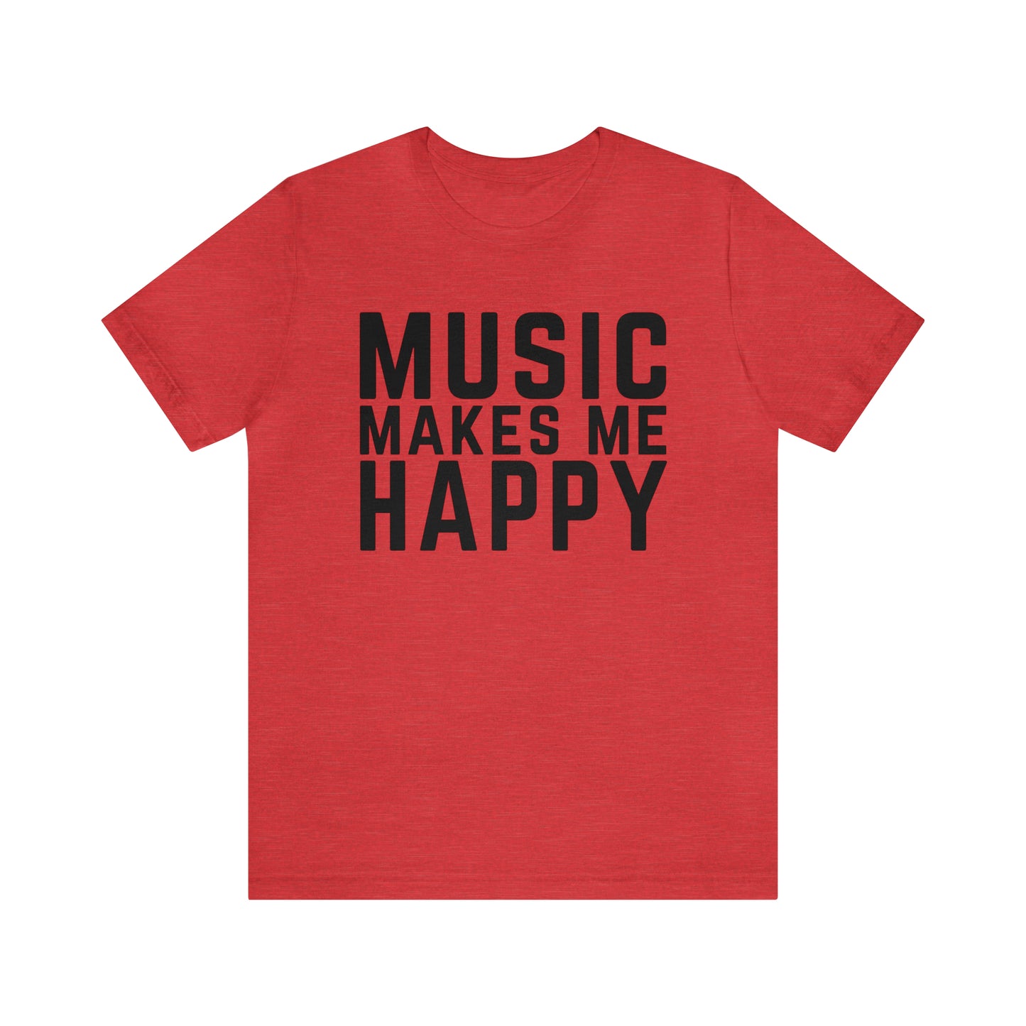 Music Makes Me Happy - Block Logo T-Shirt