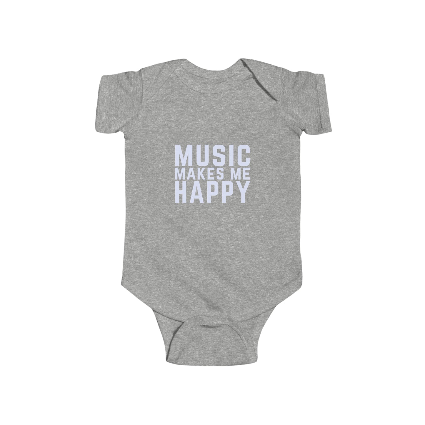 Music Makes Me Happy - Infant Fine Jersey Bodysuit