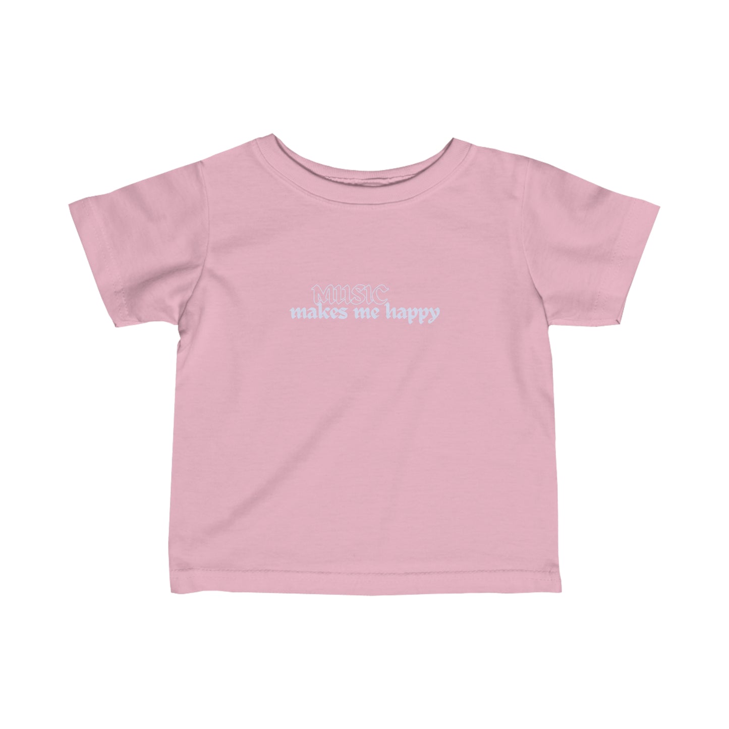 Music Makes Me Happy - Hardcore Logo Infant Fine Jersey Tee