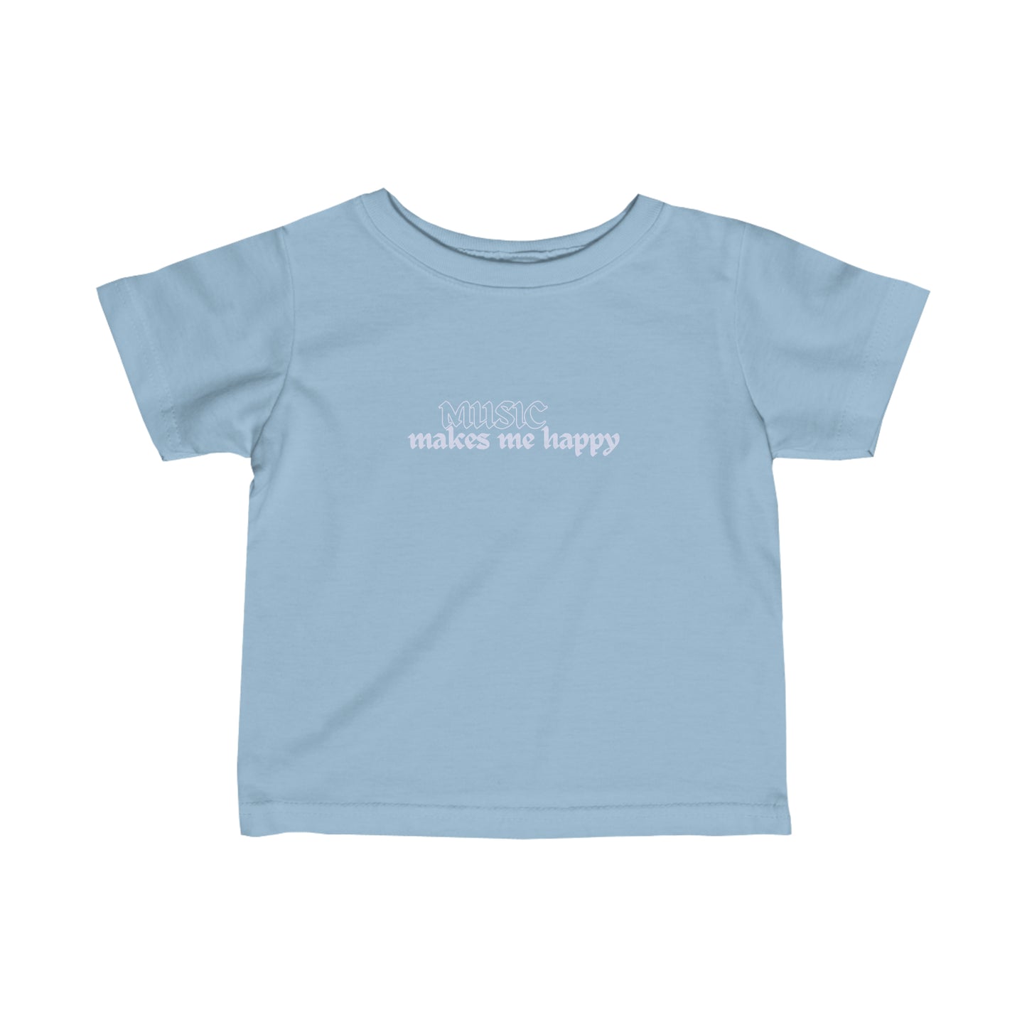 Music Makes Me Happy - Hardcore Logo Infant Fine Jersey Tee