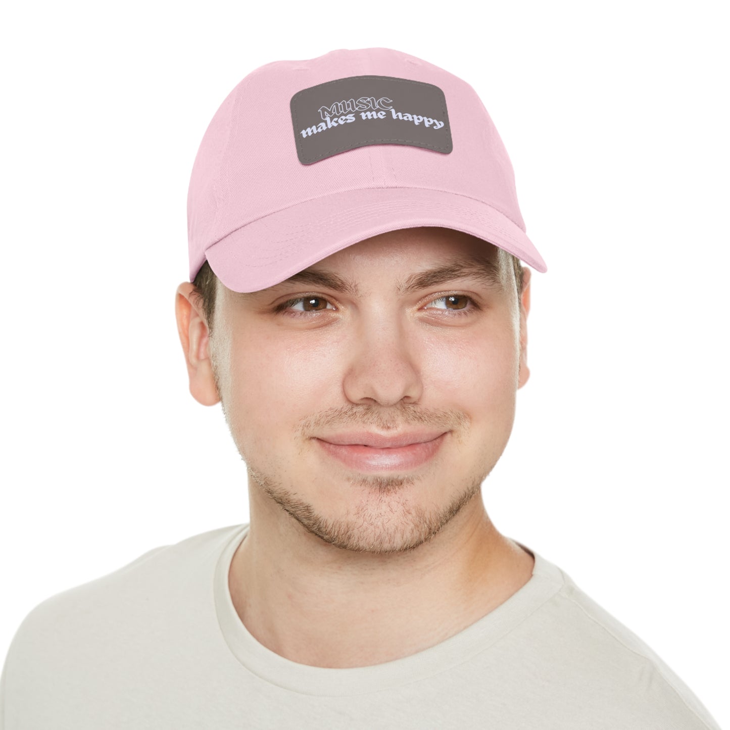 Hardcore Logo Dad Hat with Leather Patch