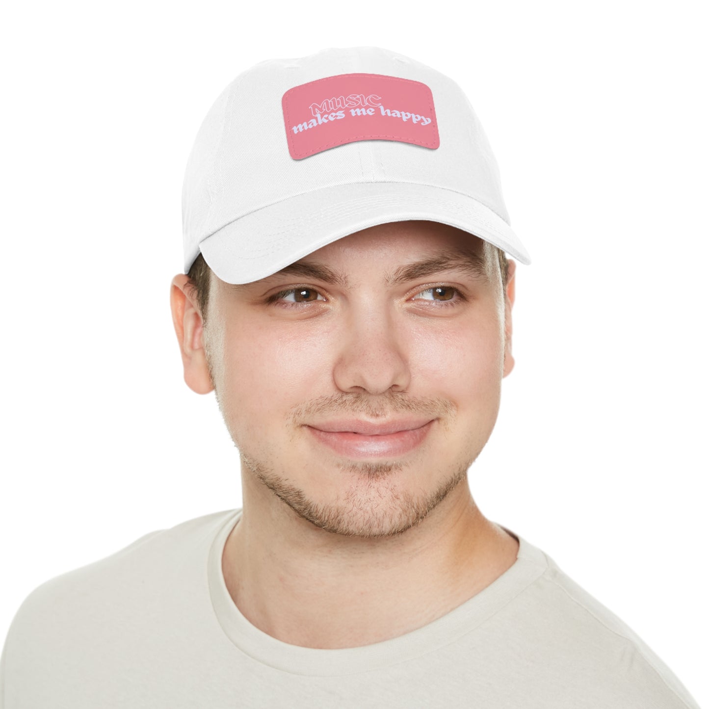 Hardcore Logo Dad Hat with Leather Patch