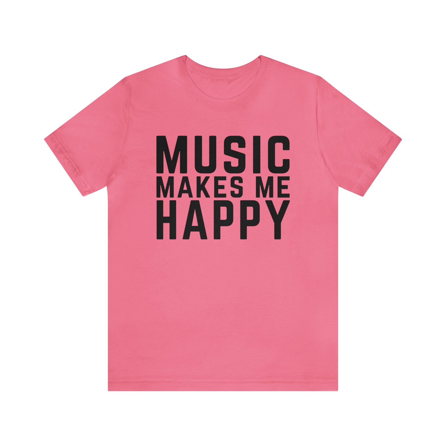 Music Makes Me Happy - Block Logo T-Shirt