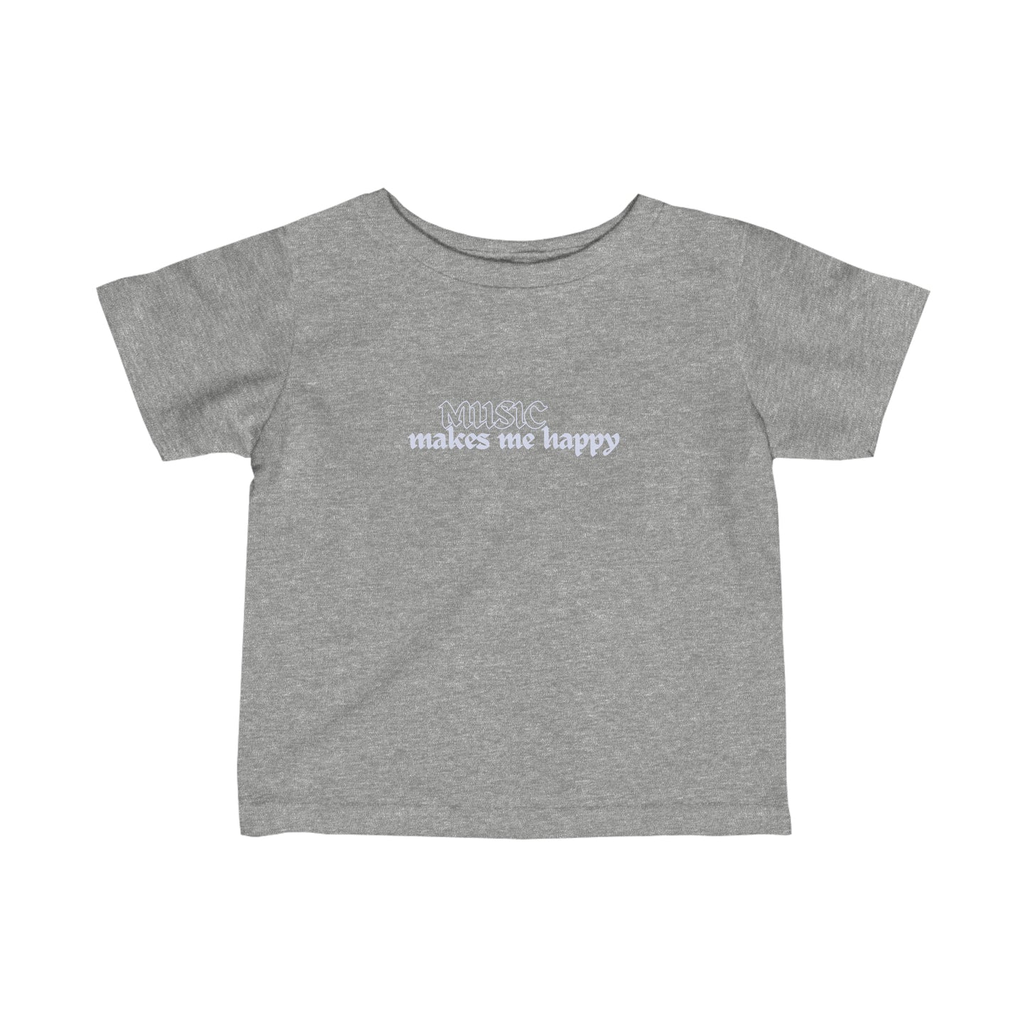 Music Makes Me Happy - Hardcore Logo Infant Fine Jersey Tee