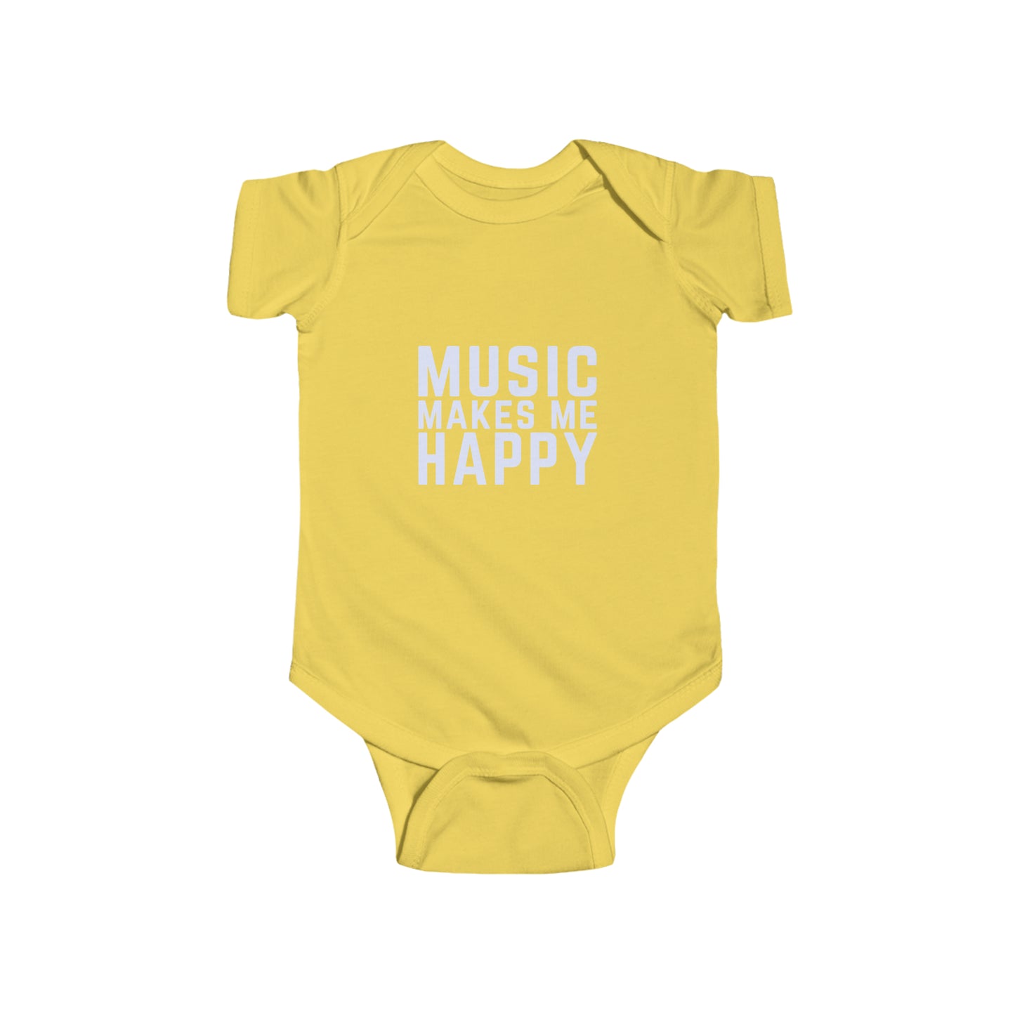Music Makes Me Happy - Infant Fine Jersey Bodysuit
