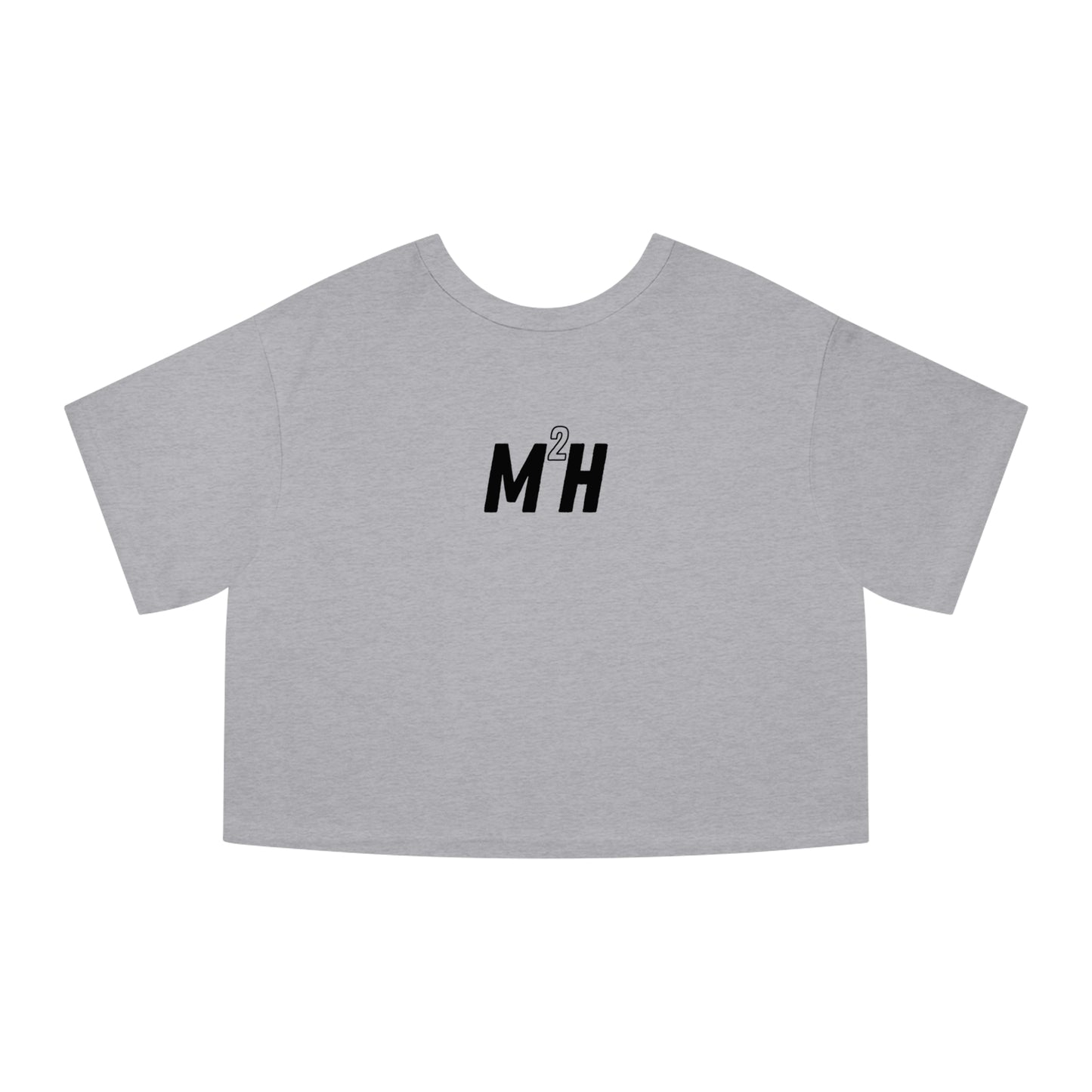 Music Makes Me Happy - Block Logo Champion Cropped T-Shirt