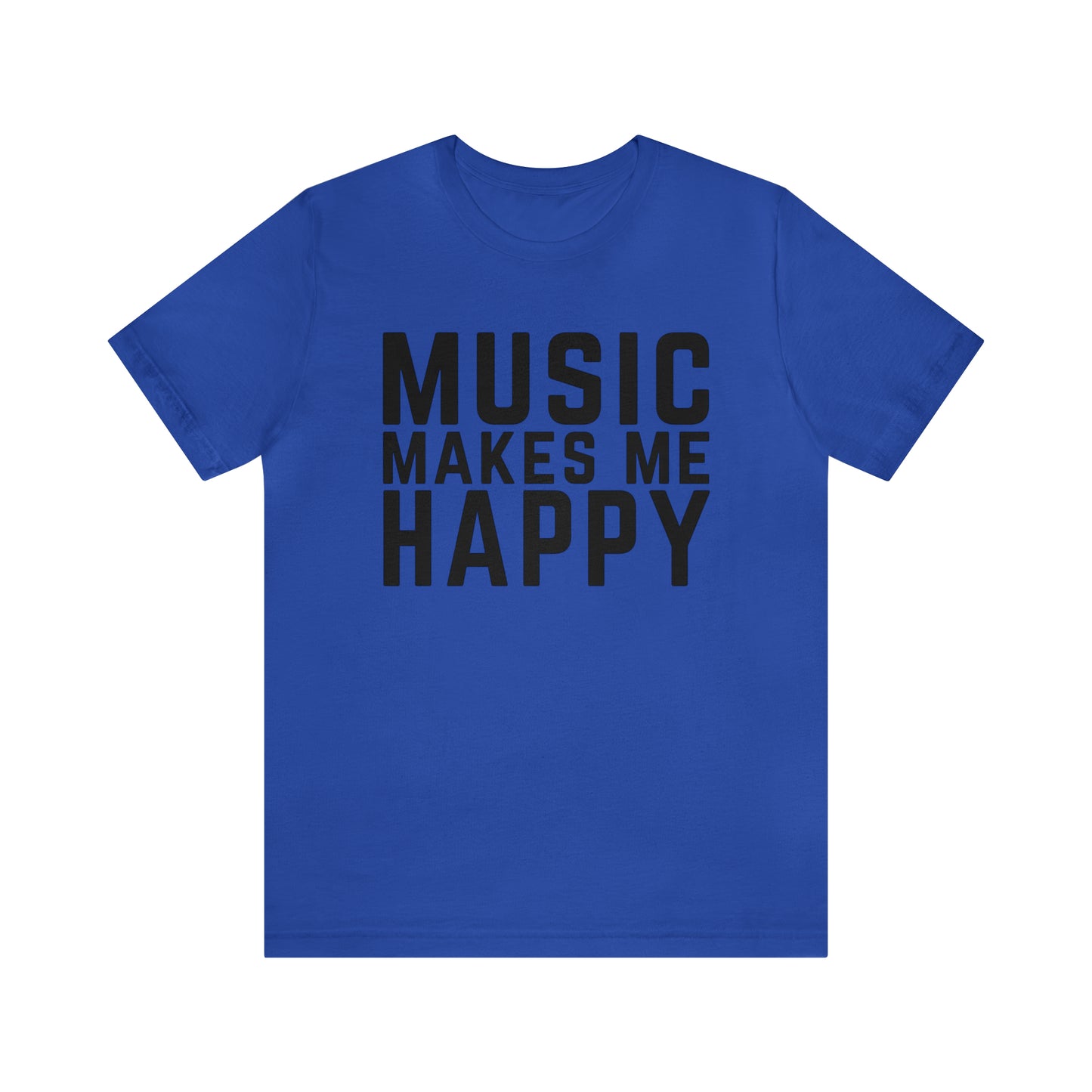Music Makes Me Happy - Block Logo T-Shirt