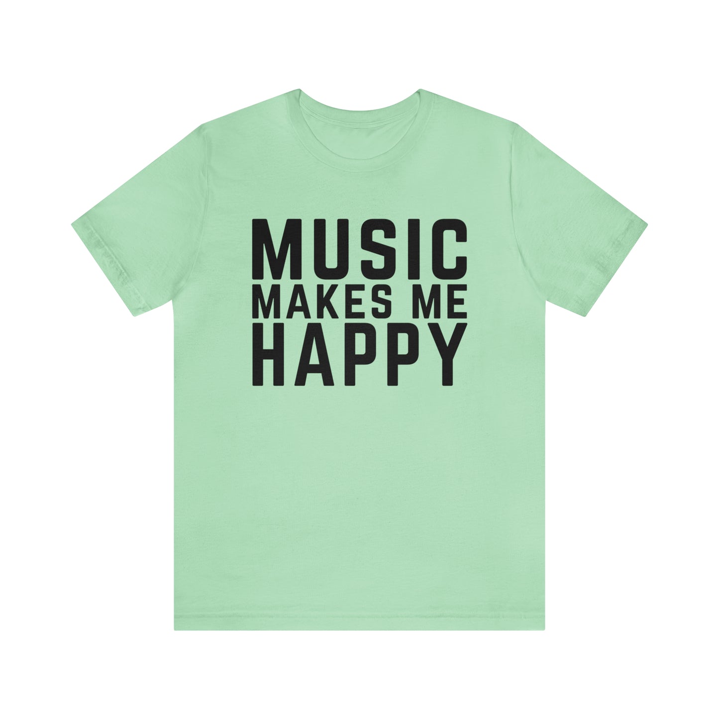 Music Makes Me Happy - Block Logo T-Shirt