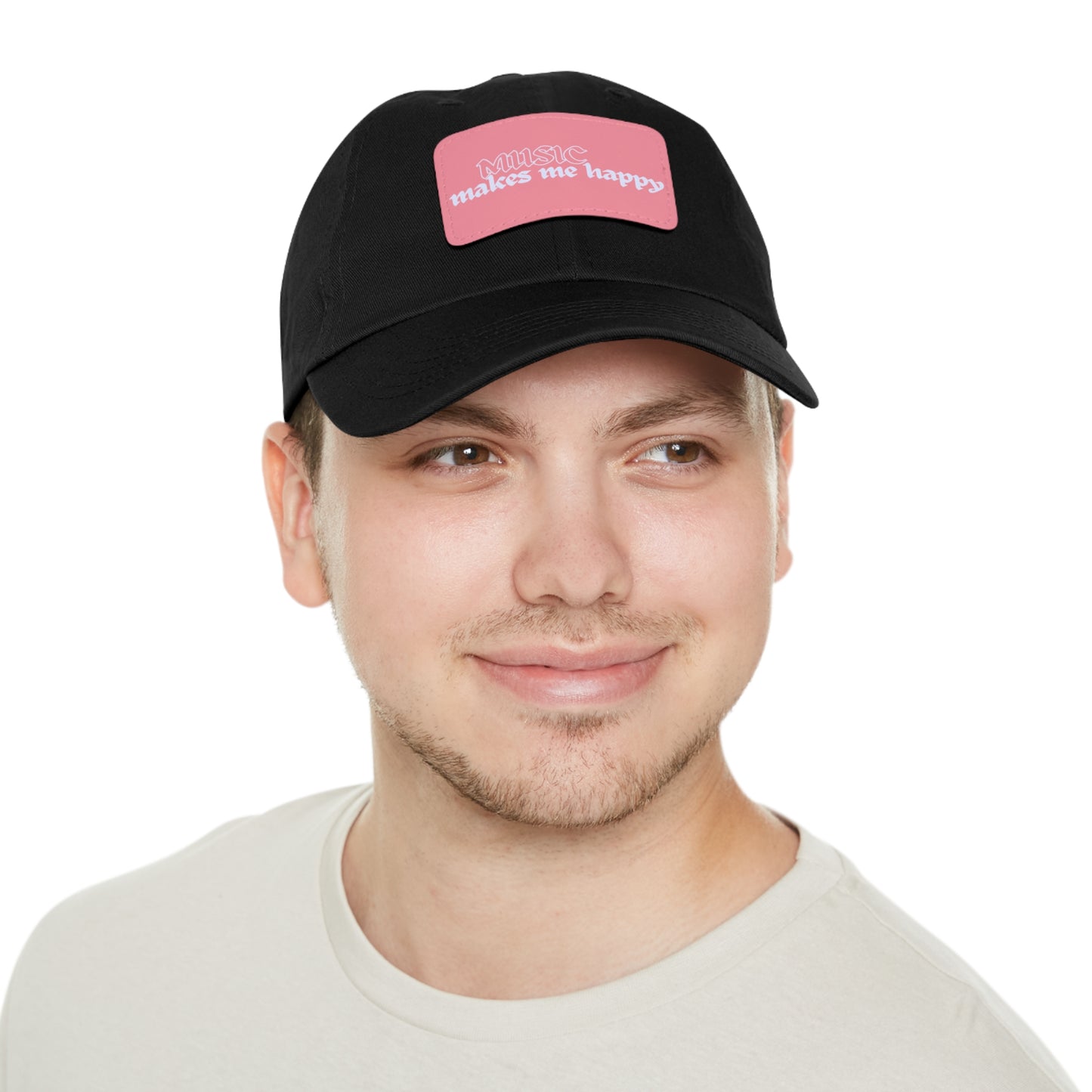 Hardcore Logo Dad Hat with Leather Patch