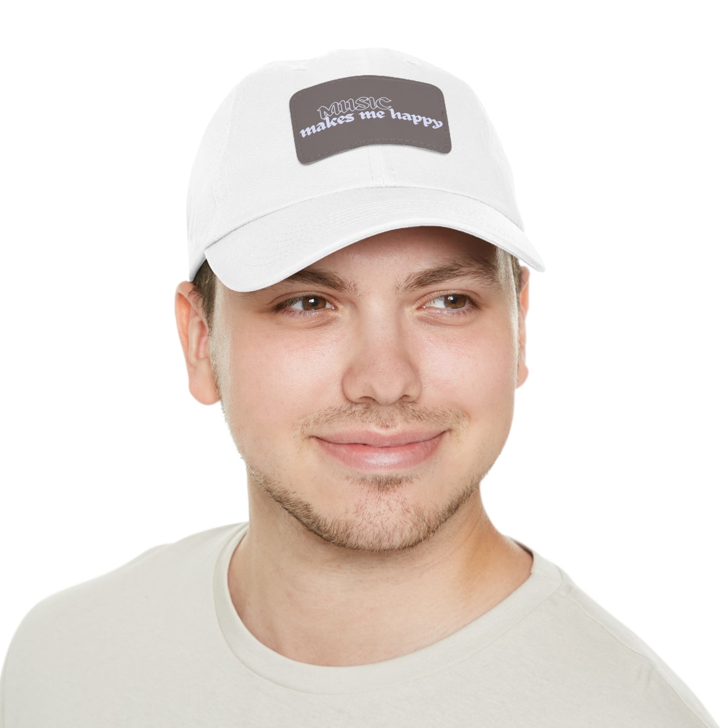 Hardcore Logo Dad Hat with Leather Patch