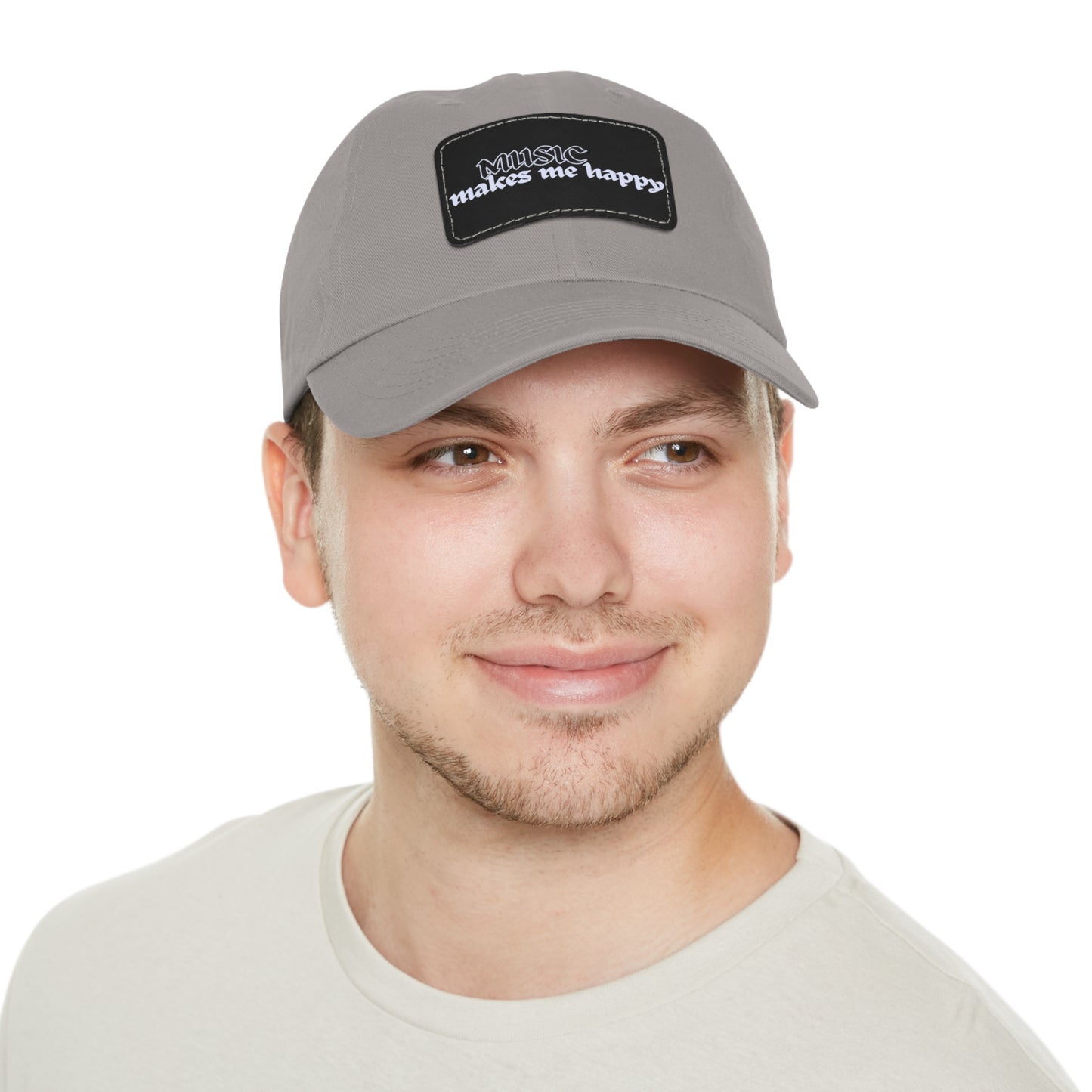 Hardcore Logo Dad Hat with Leather Patch