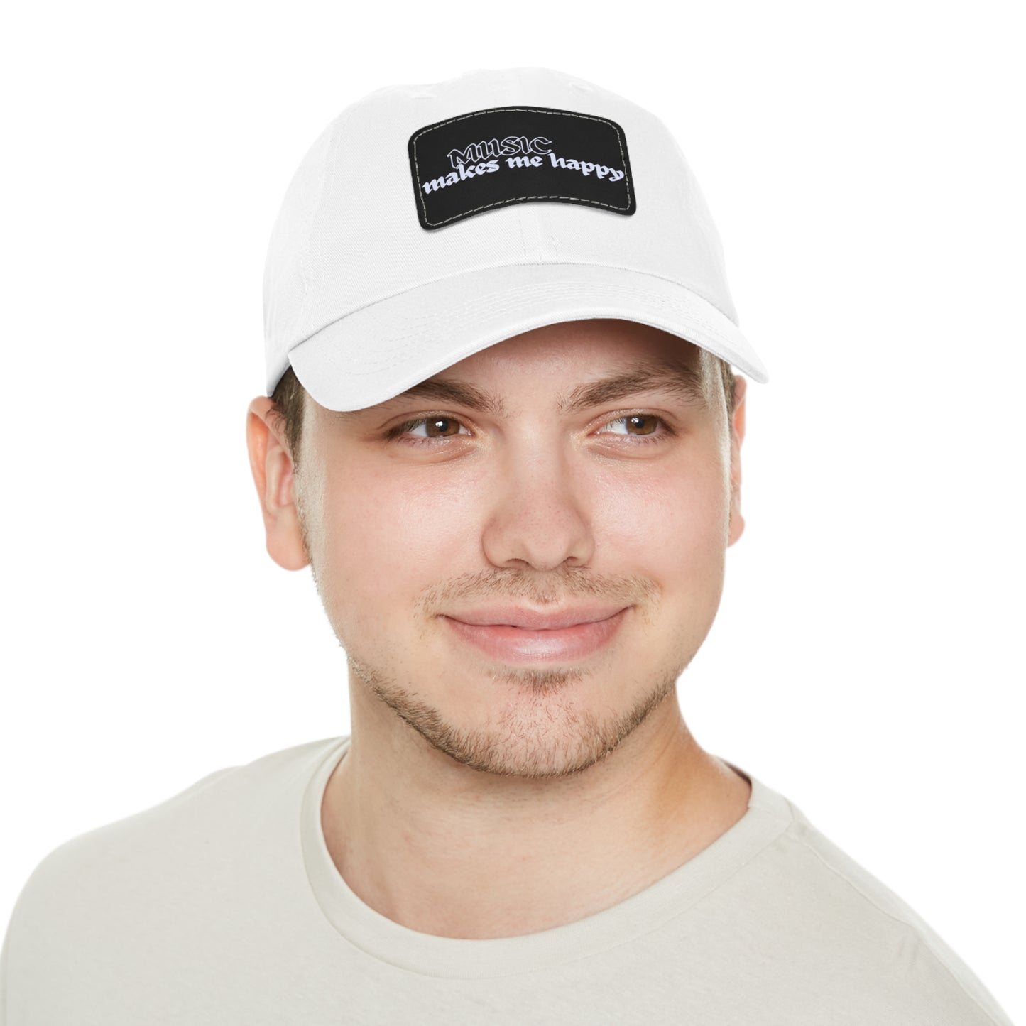 Hardcore Logo Dad Hat with Leather Patch