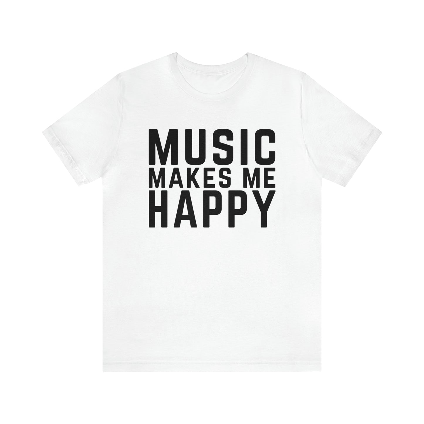 Music Makes Me Happy - Block Logo T-Shirt