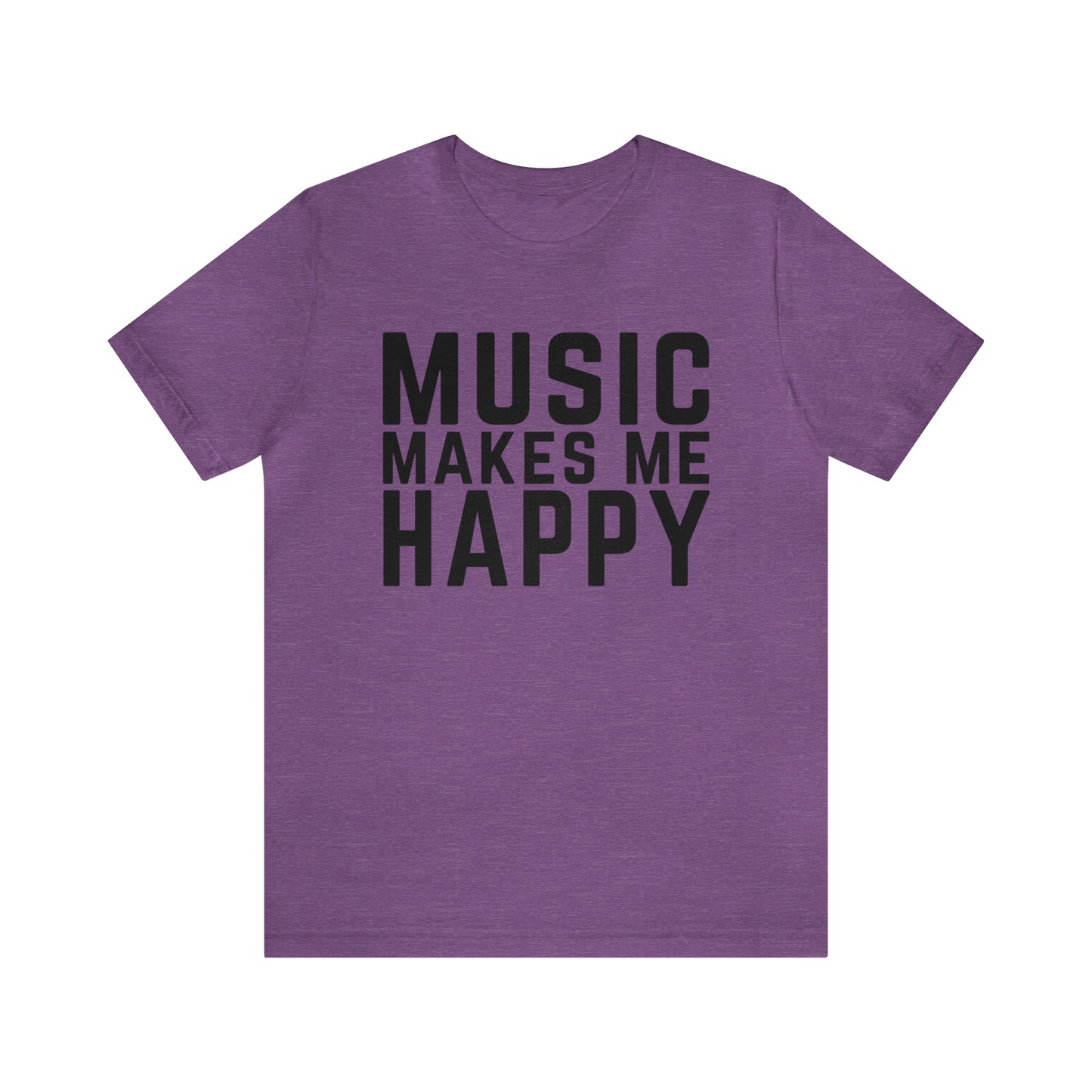 Music Makes Me Happy - Block Logo T-Shirt