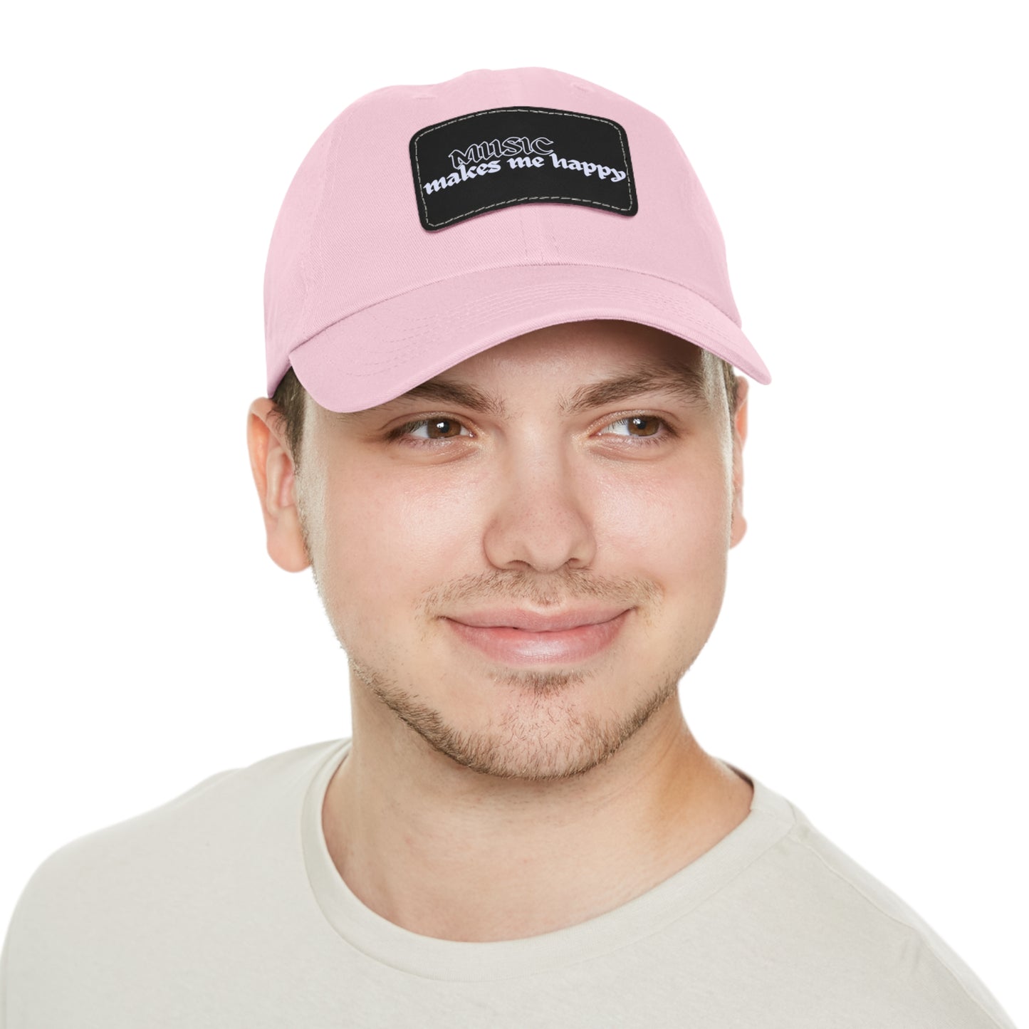 Hardcore Logo Dad Hat with Leather Patch